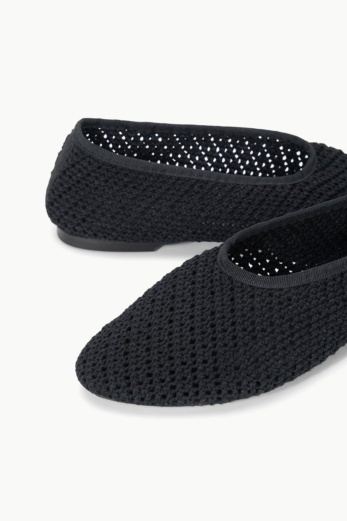 ALBA BALLET FLAT | BLACK CROCHET Product Image