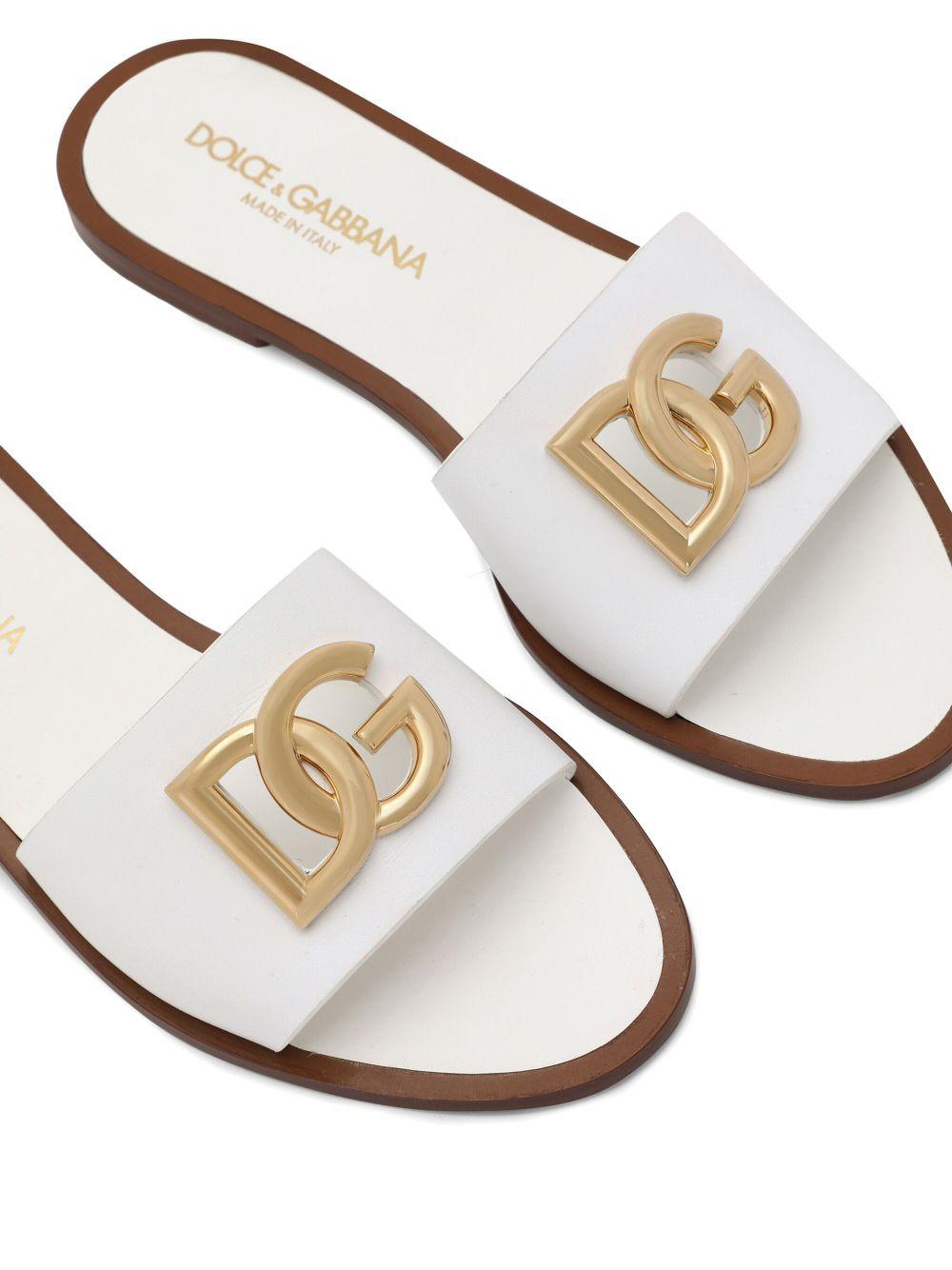 DG-logo leather sandals Product Image