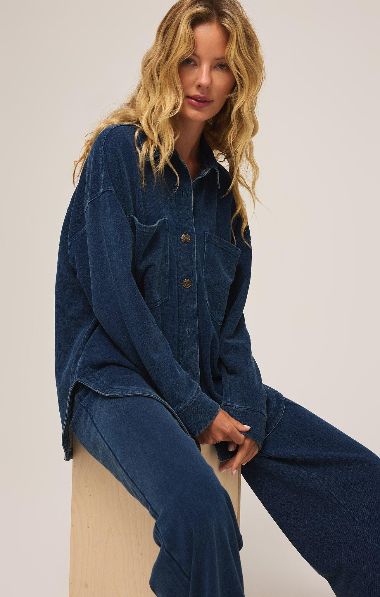 ALL DAY KNIT DENIM JACKET Product Image