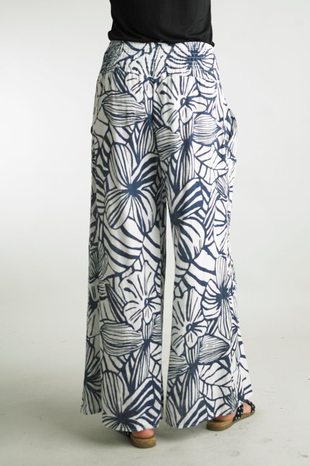 PRINT WIDE LEG PANTS Product Image