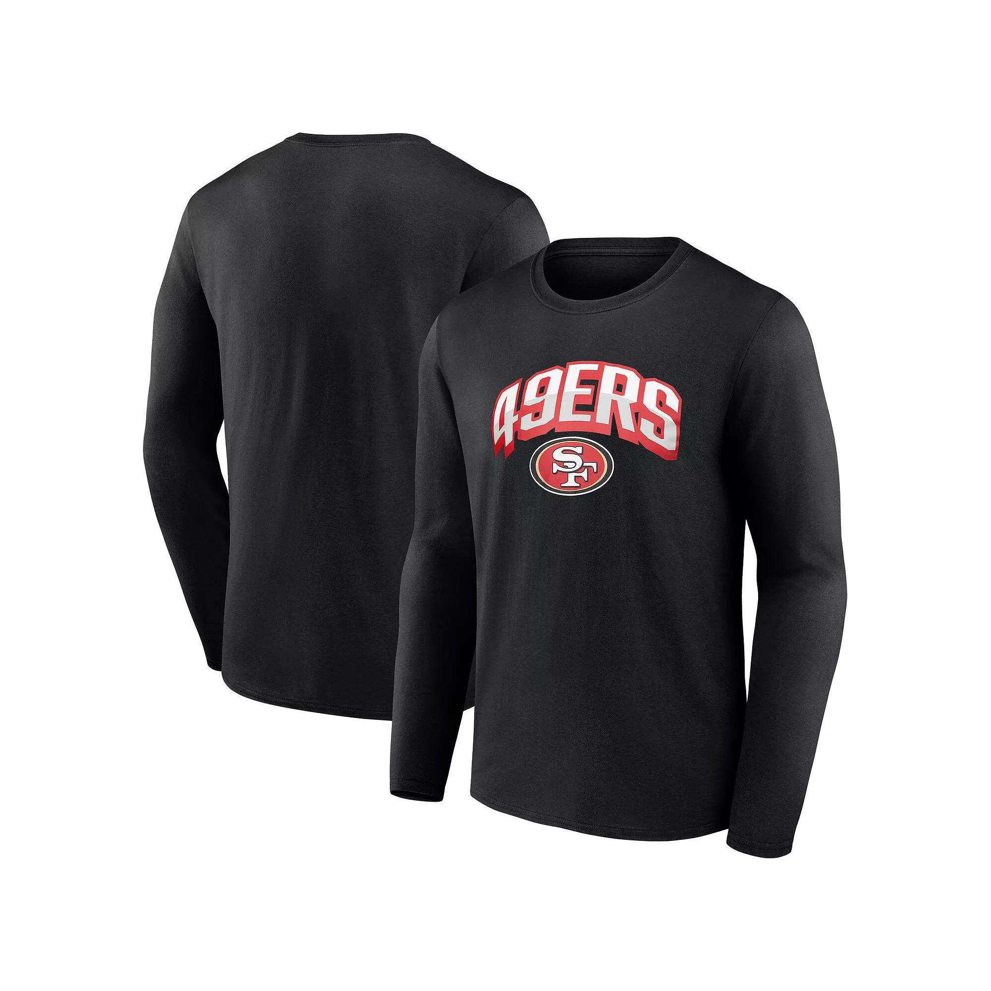 Men's Fanatics  Black San Francisco 49ers Long Sleeve T-Shirt, Size: 5XL Product Image