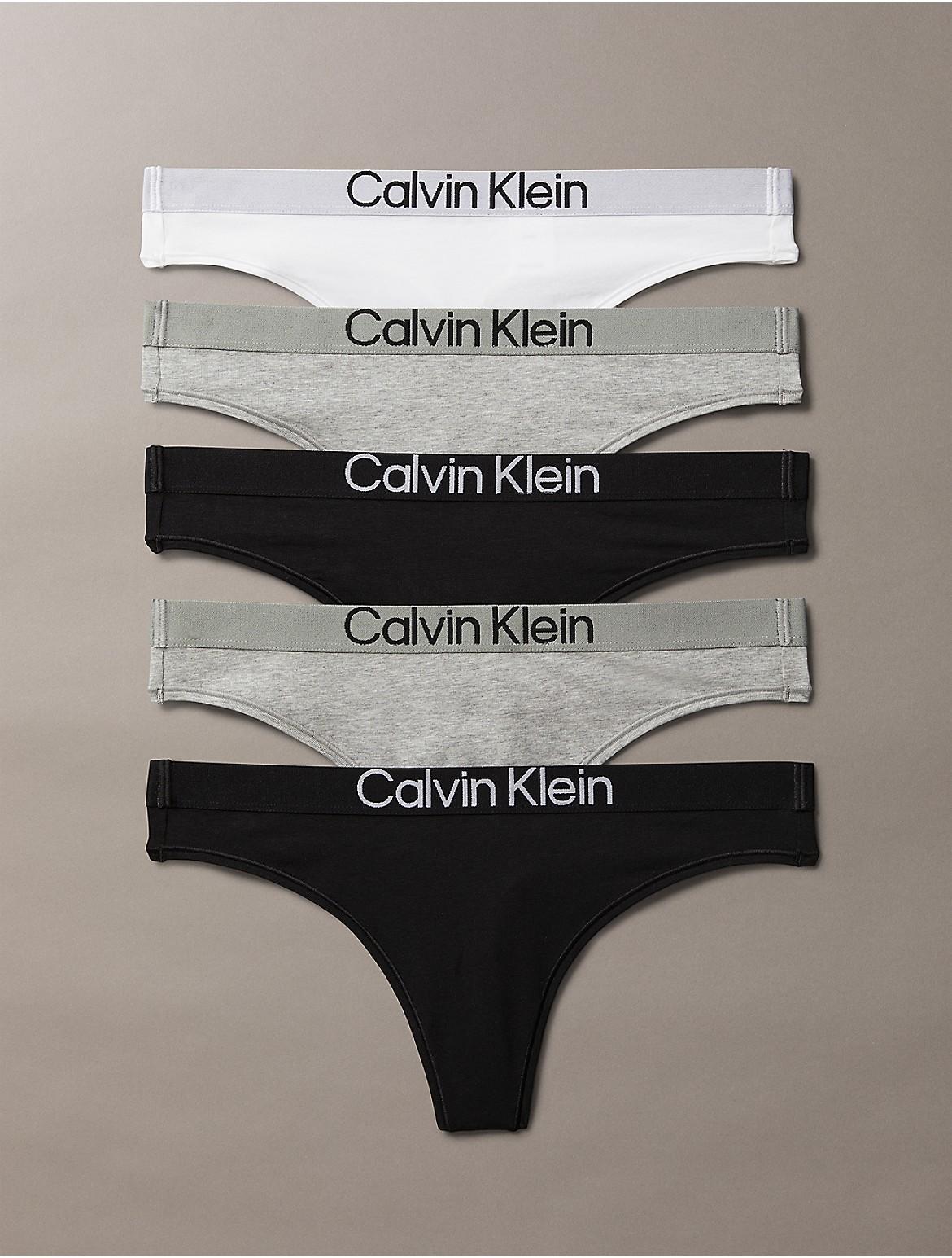 Calvin Klein Womens Maximum Cotton 5-Pack Thong - Multi Product Image