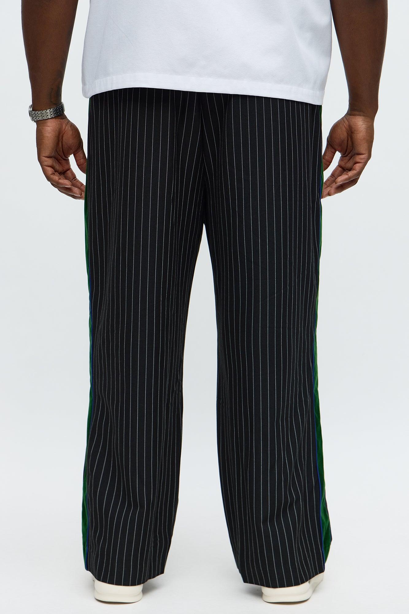 Baggy Elevated Side Stripe Trouser - Black/combo Male Product Image