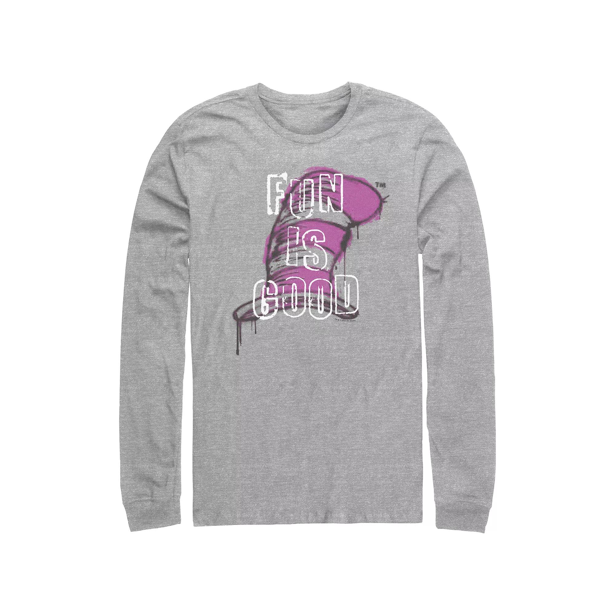 Men's Dr. Seuss Fun Is Good Long Sleeve Graphic Tee,  Product Image