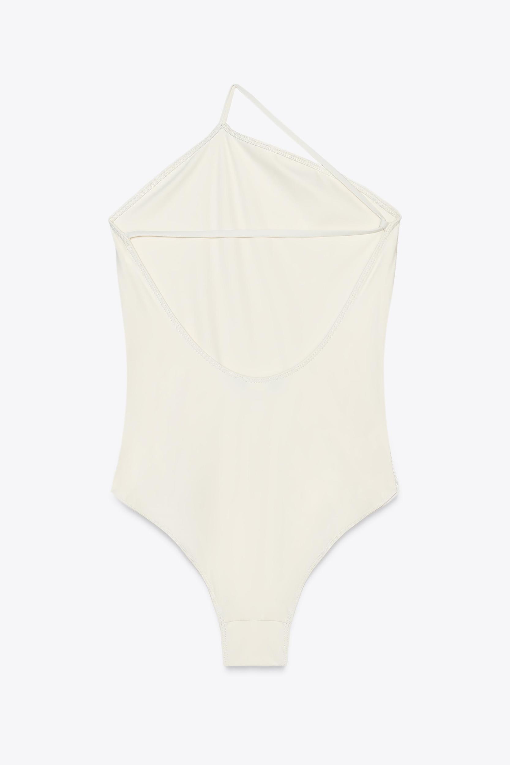 ASYMMETRIC PLAIN SWIMSUIT Product Image