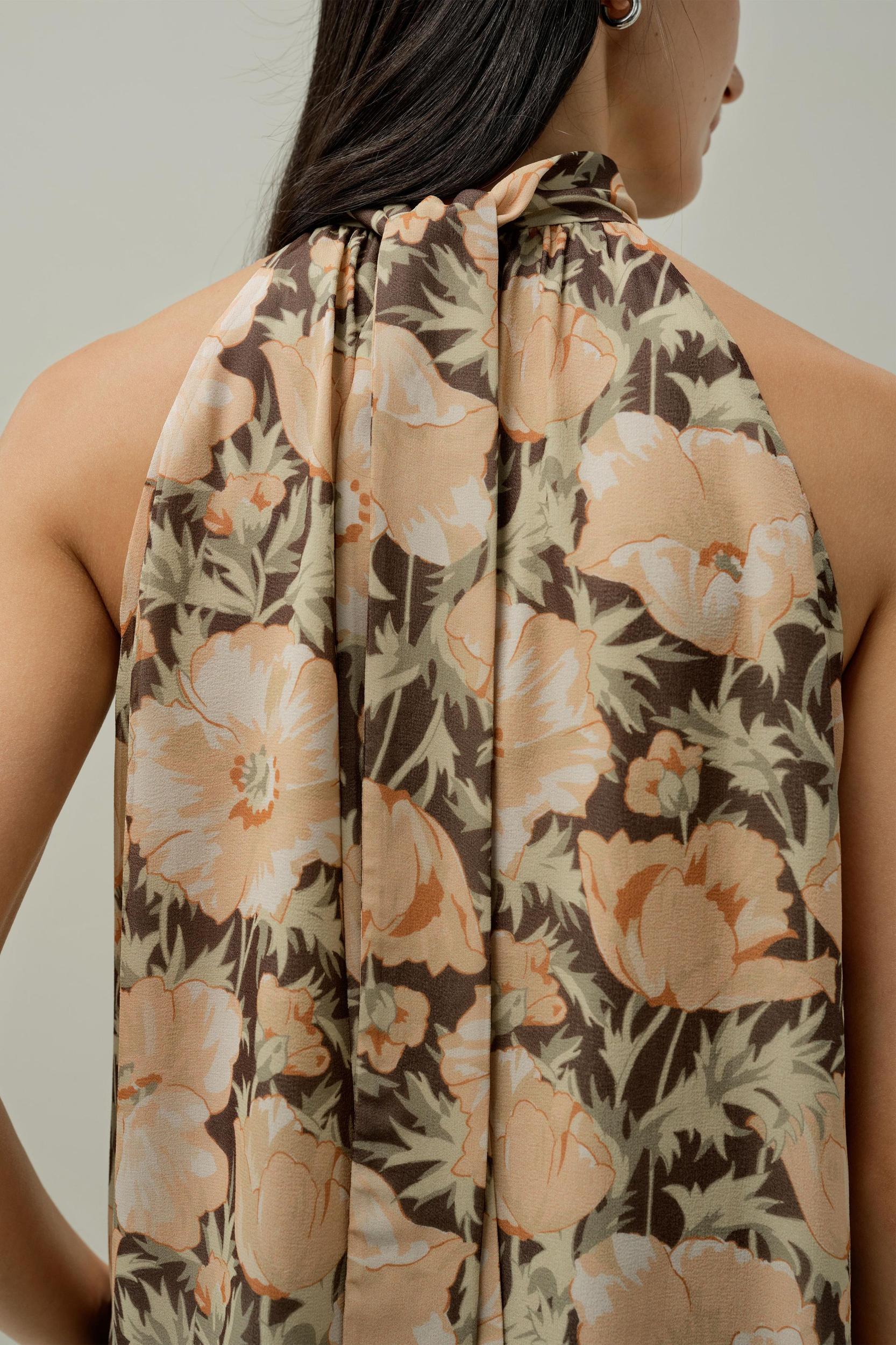 Poppy Parade Silk Top - Made With Liberty Fabric Product Image