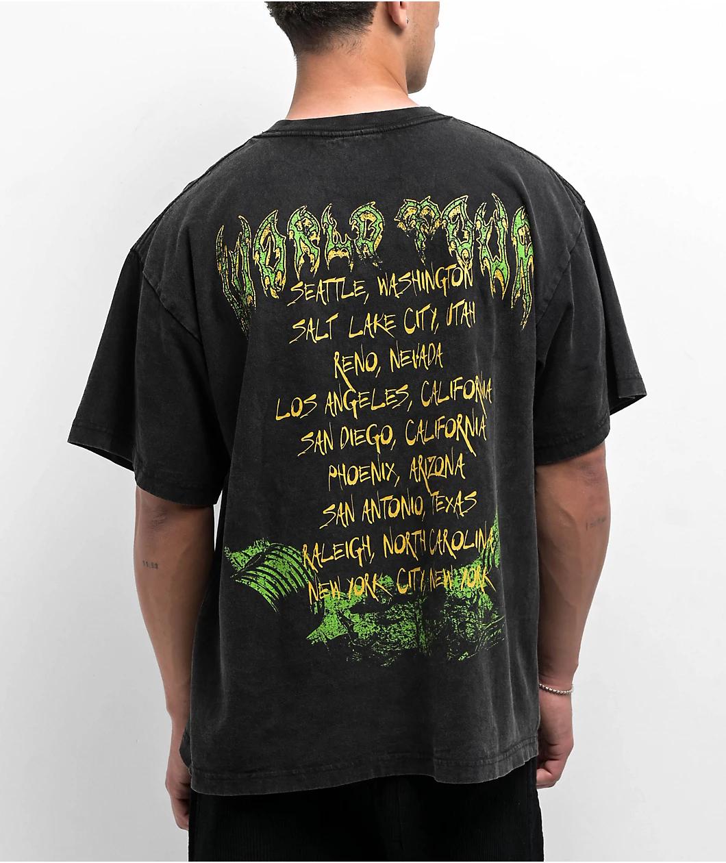 Empyre Swamp Mosh Black Wash T-Shirt Product Image