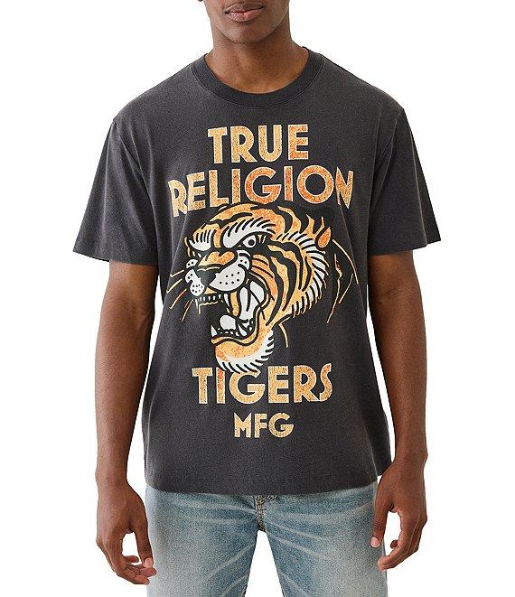 True Religion Tiger Short Sleeve Vintage T-Shirt Product Image