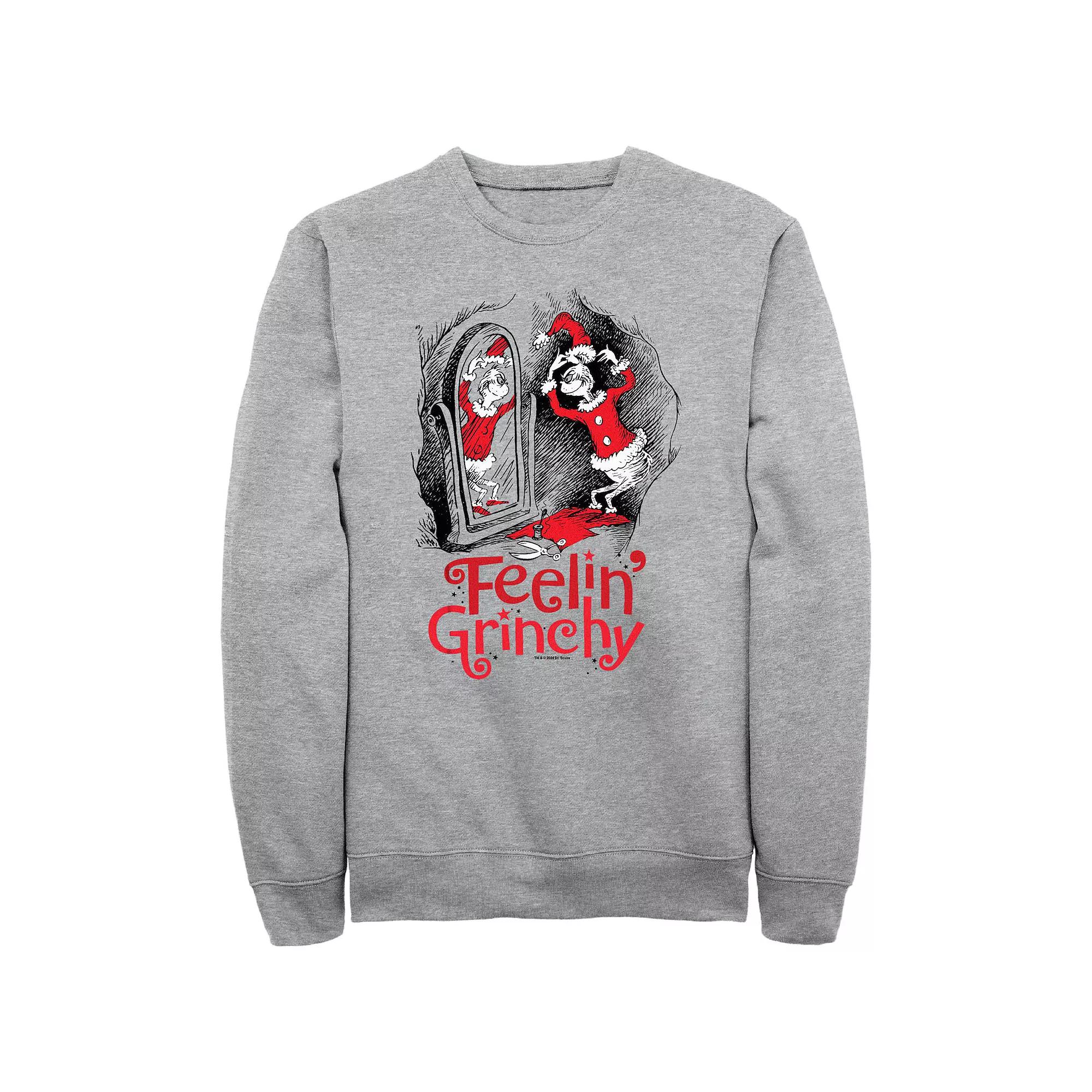 Big & Tall Dr. Seuss Feeling Grinchy Graphic Fleece, Men's,  Product Image