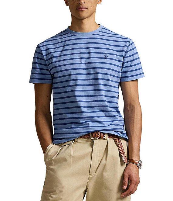 Polo Ralph Lauren Classic Fit Striped Jersey Short Sleeve T-Shirt Product Image