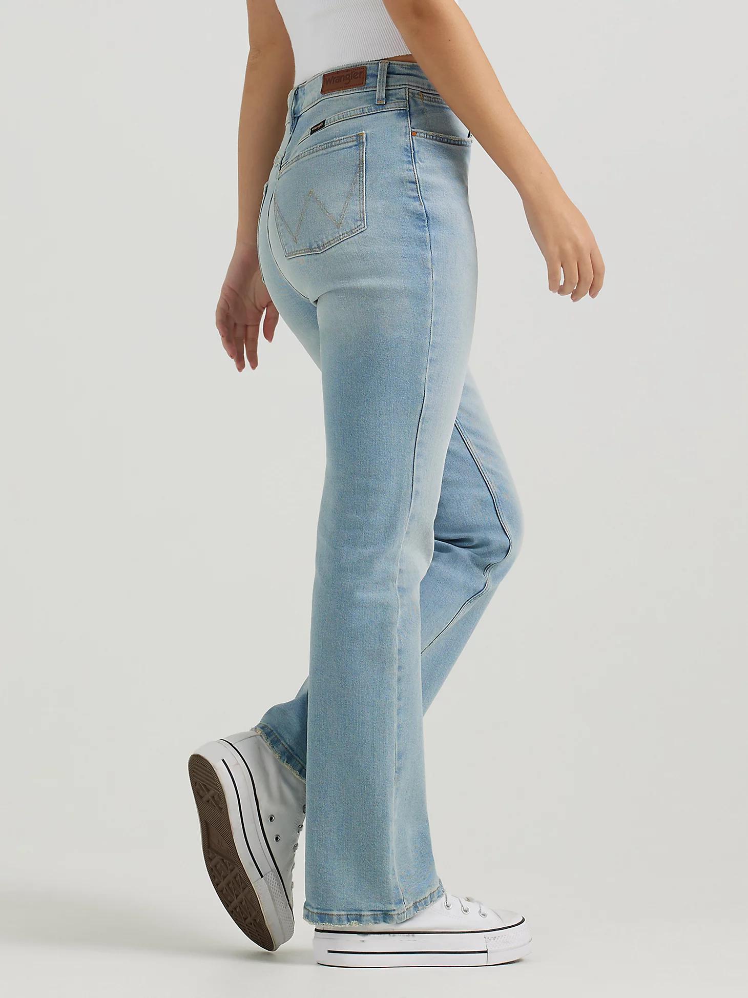 Women's Wrangler® High Rise Bold Boot Jean in Light Wash Product Image