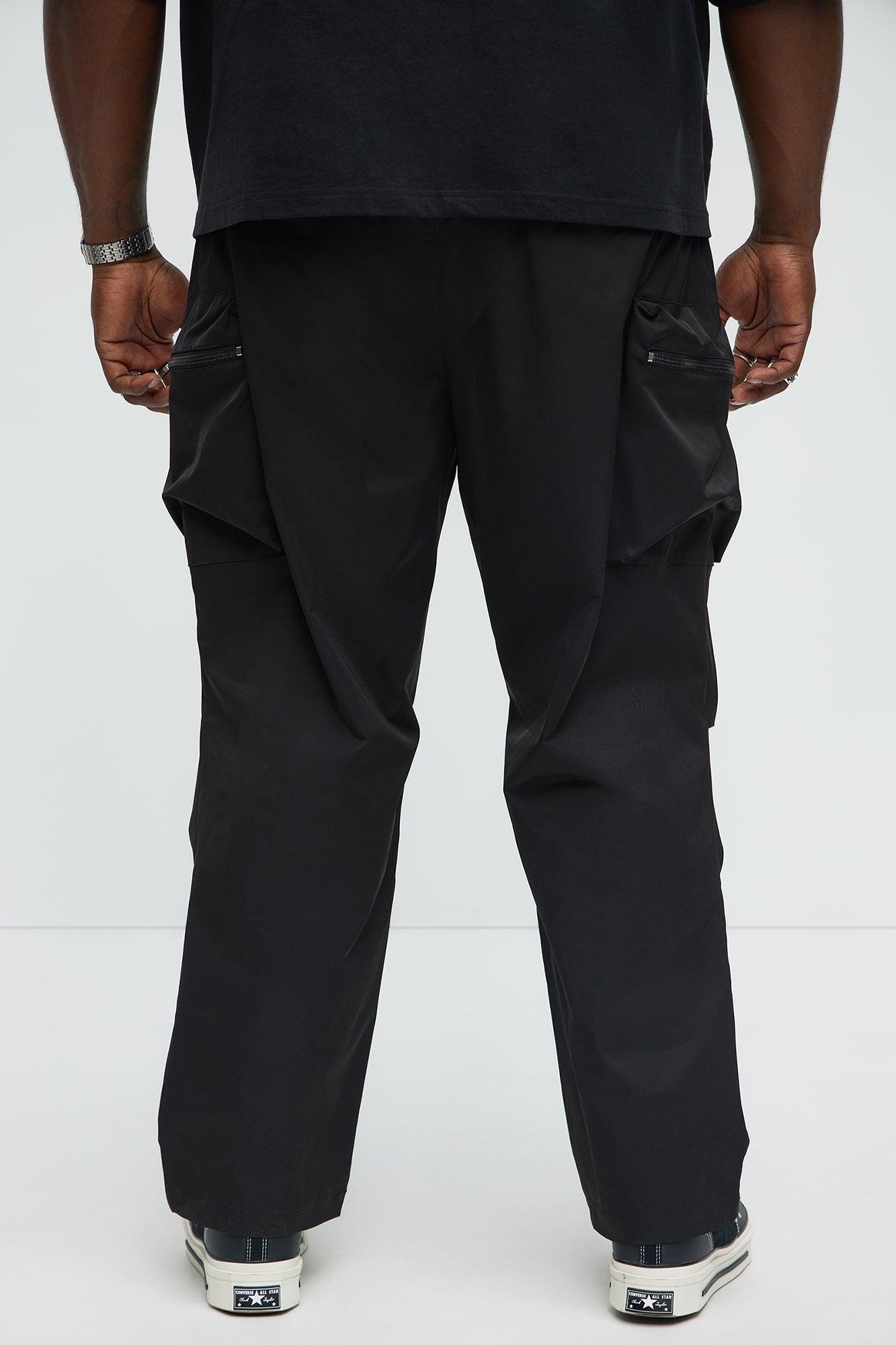 Kai Tech Straight Cargo Pants - Black Product Image