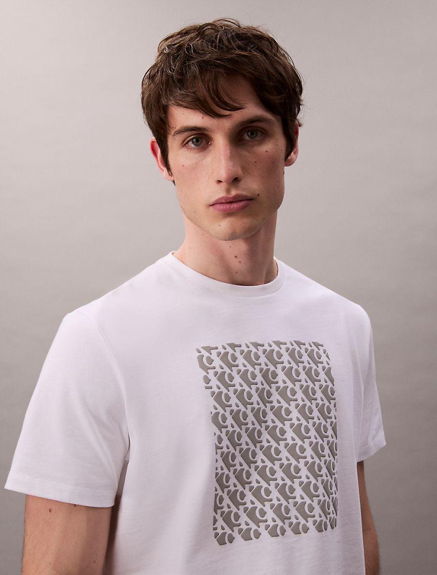 Monogram Logo Textured Graphic Classic T-Shirt  Product Image