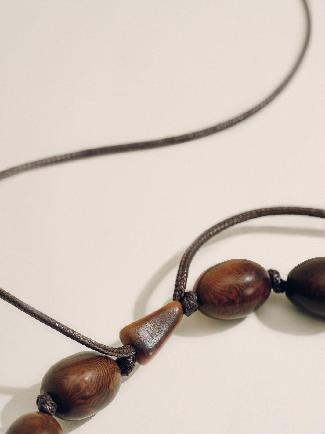 The Pendant Necklace in Black Product Image