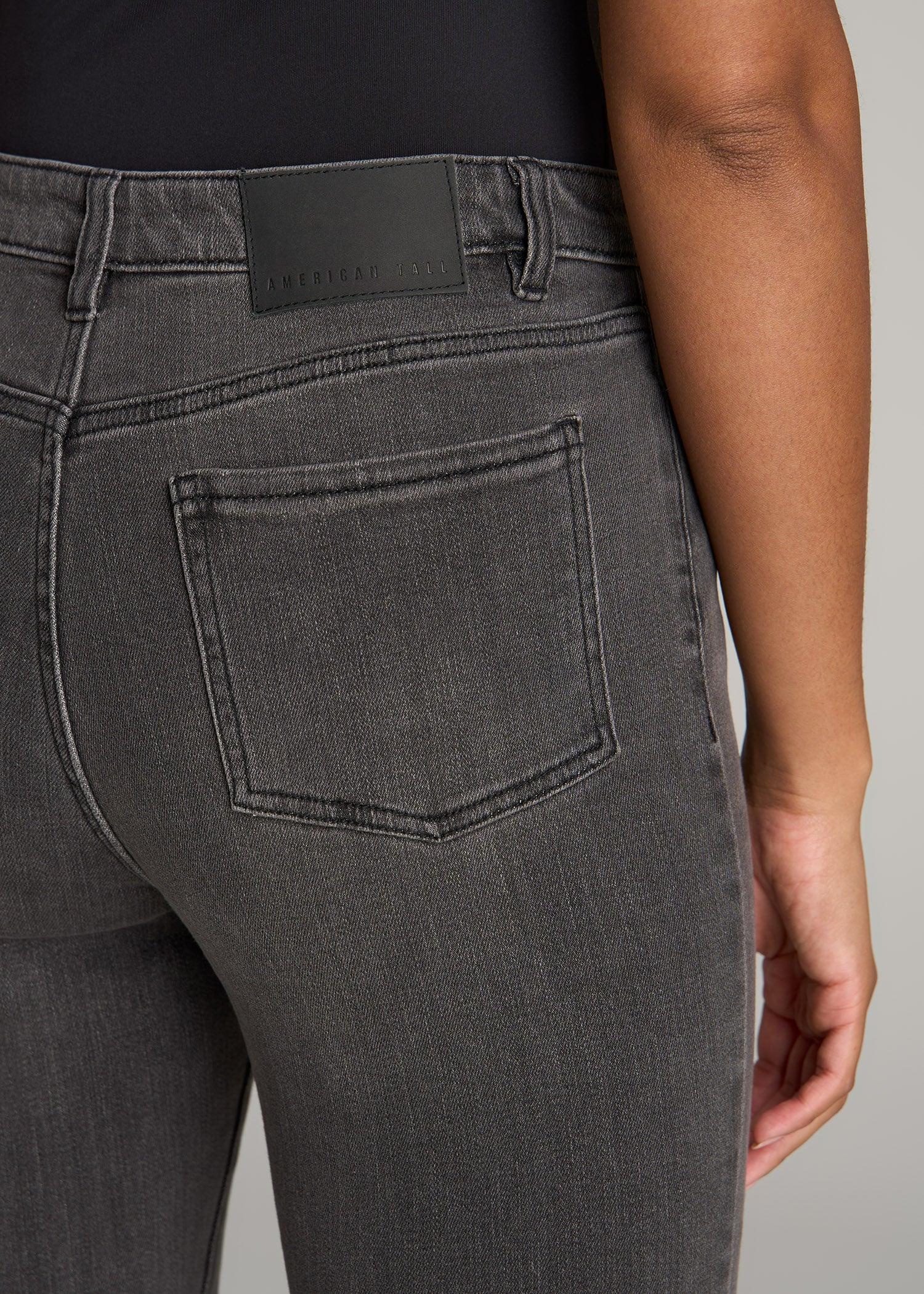 Georgia High-Rise Skinny Jeans for Tall Women in True Grit Grey Female Product Image