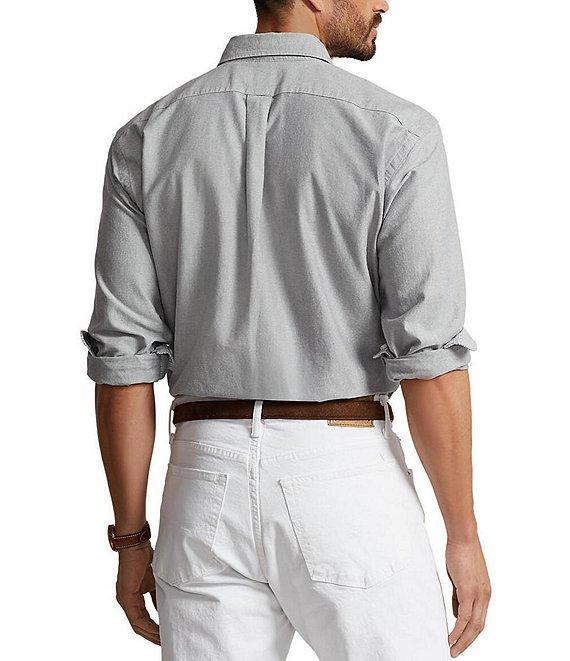 Polo Ralph Lauren Big & Tall Solid Oxford Long Sleeve Woven Shirt Product Image