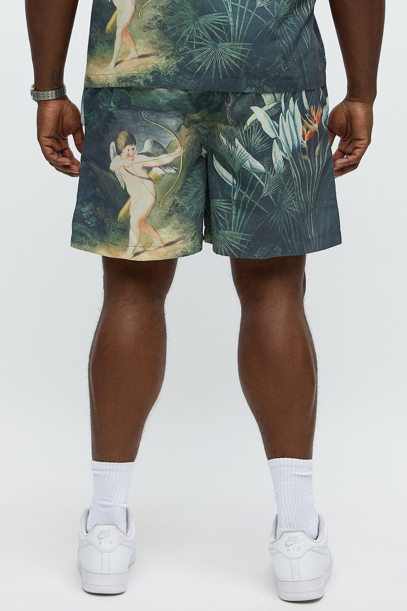 Cupid Relaxed Drawstring Shorts - Multi Color Male Product Image