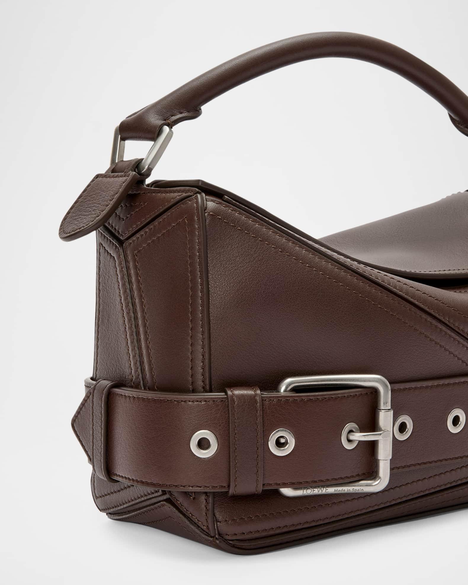 Puzzle Biker Top-Handle Bag in Shiny Leather Product Image