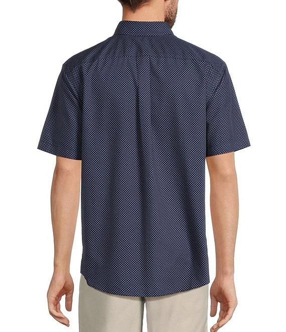 Gold Label Roundtree & Yorke Non-Iron Short Sleeve Floral Print Poplin Sport Shirt Product Image