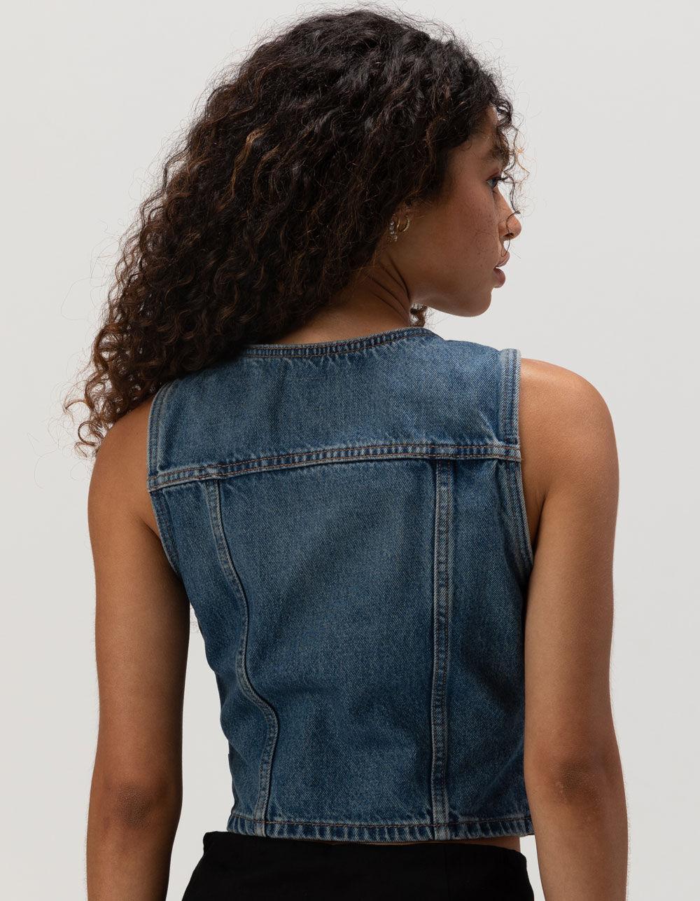 LEVI'S Premium Bella Denim Corset Top - Dark Wash Product Image