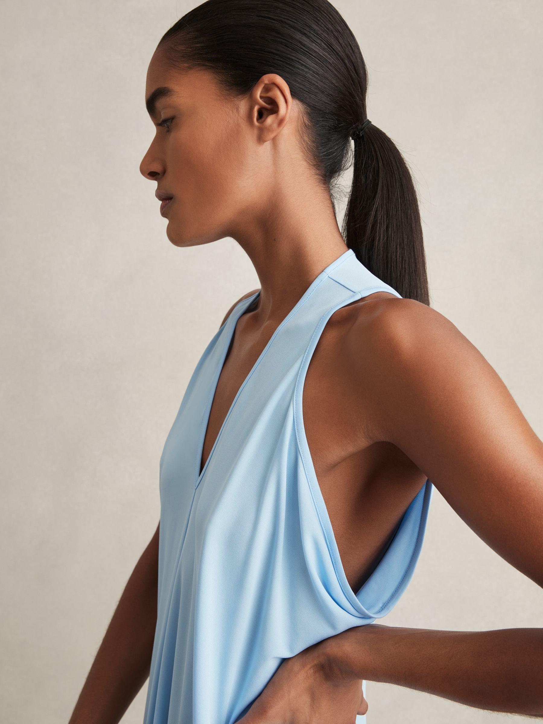 Jersey Maxi Dress in Blue Product Image