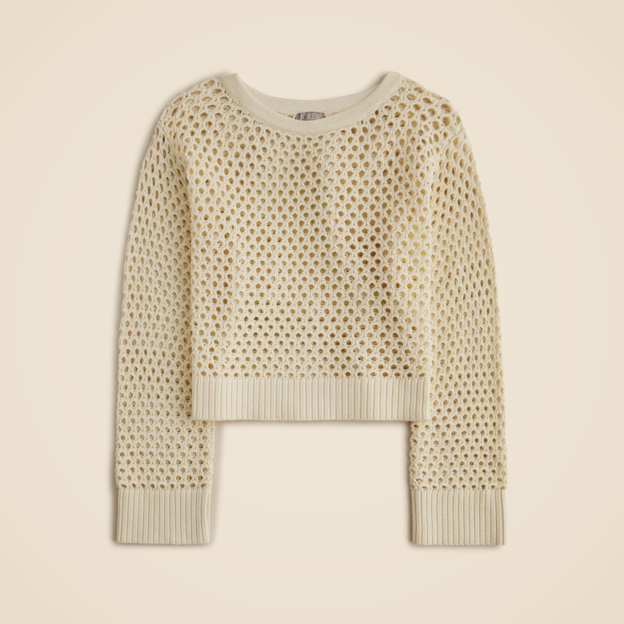 Pointelle boatneck sweater Product Image