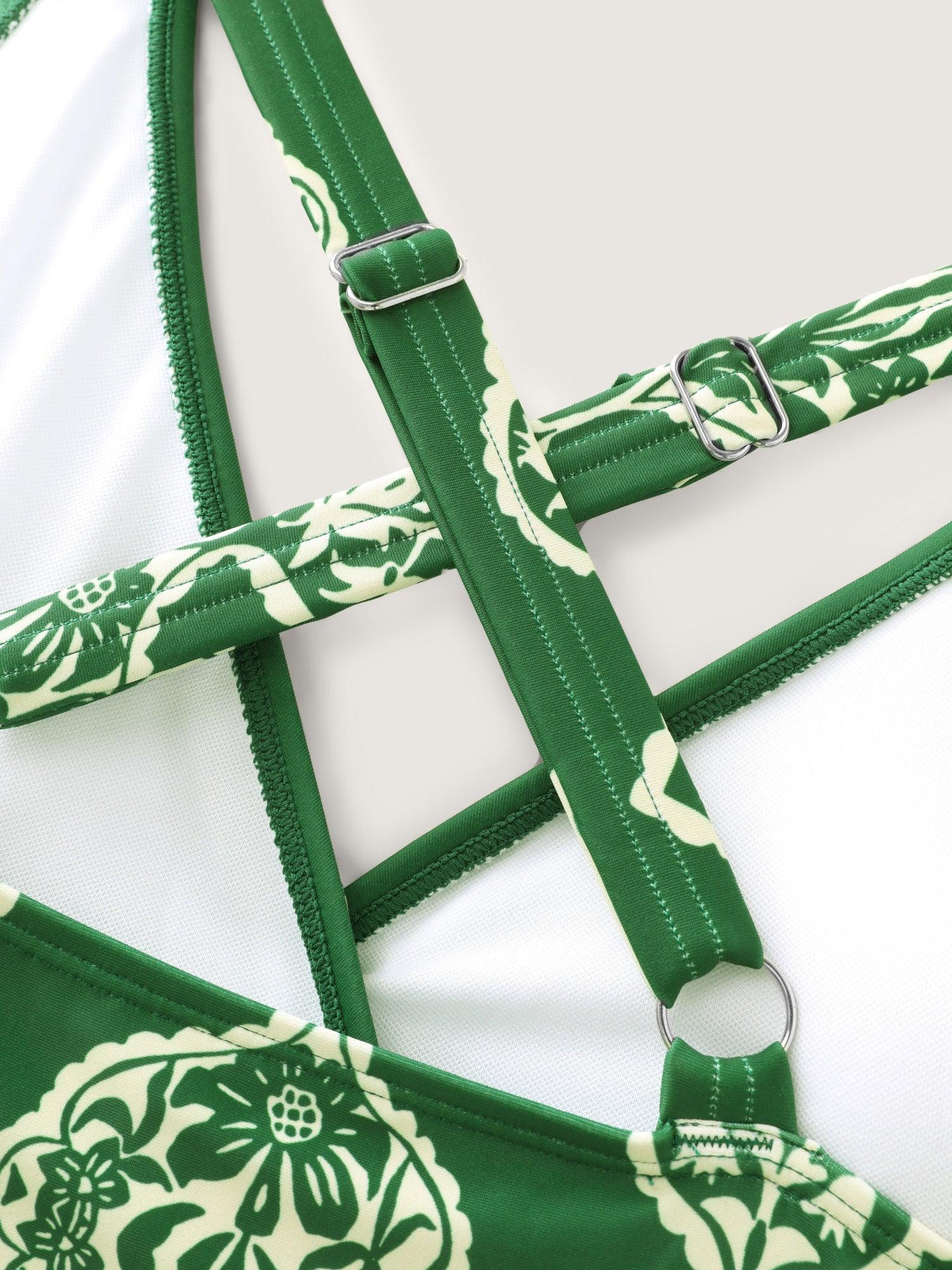 Geometric Print Pocket Swim Dress Female Product Image