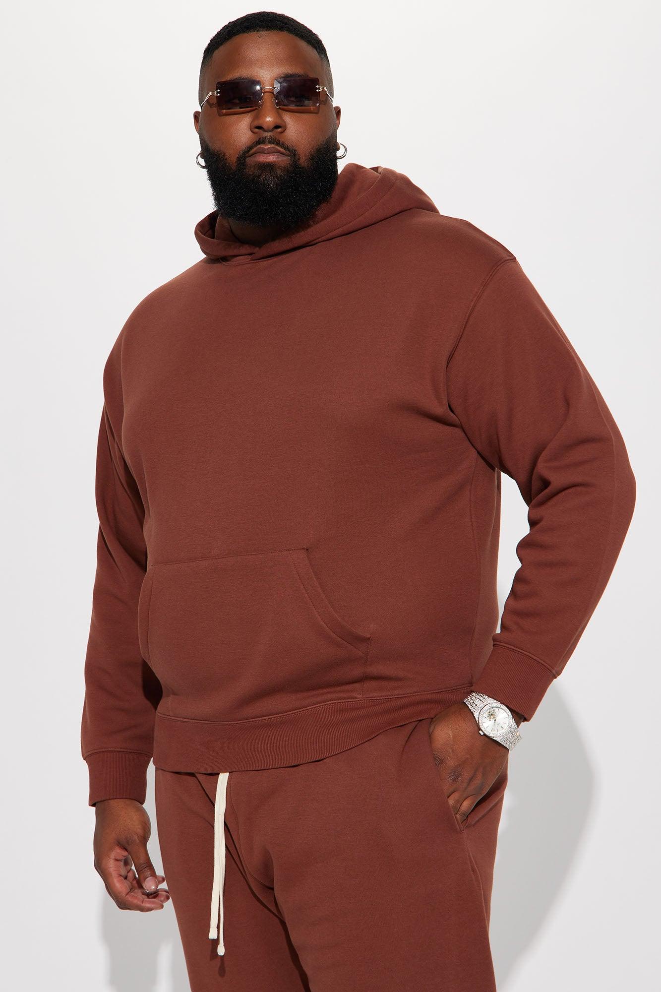 Tyson Oversized Heavyweight Hoodie - Brown Product Image