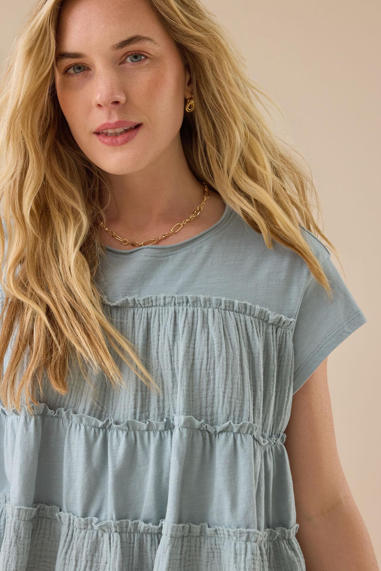 Rebecca Tiered Babydoll Top Product Image