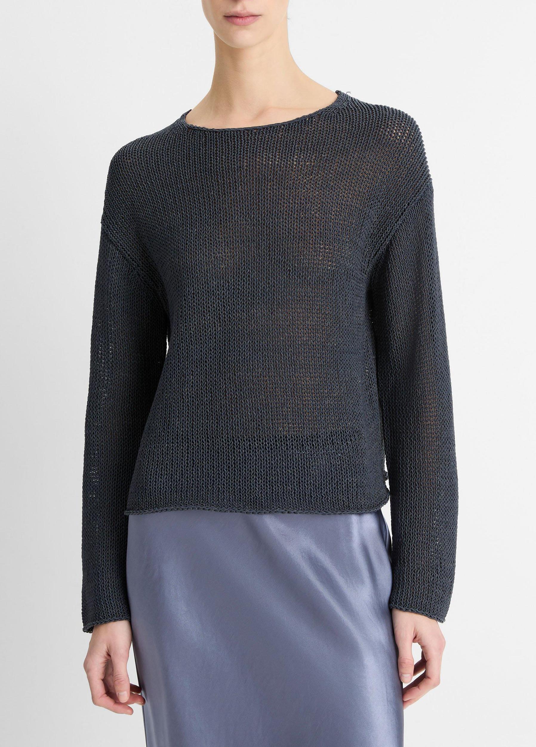Italian Coated Cotton-Blend Sweater Product Image