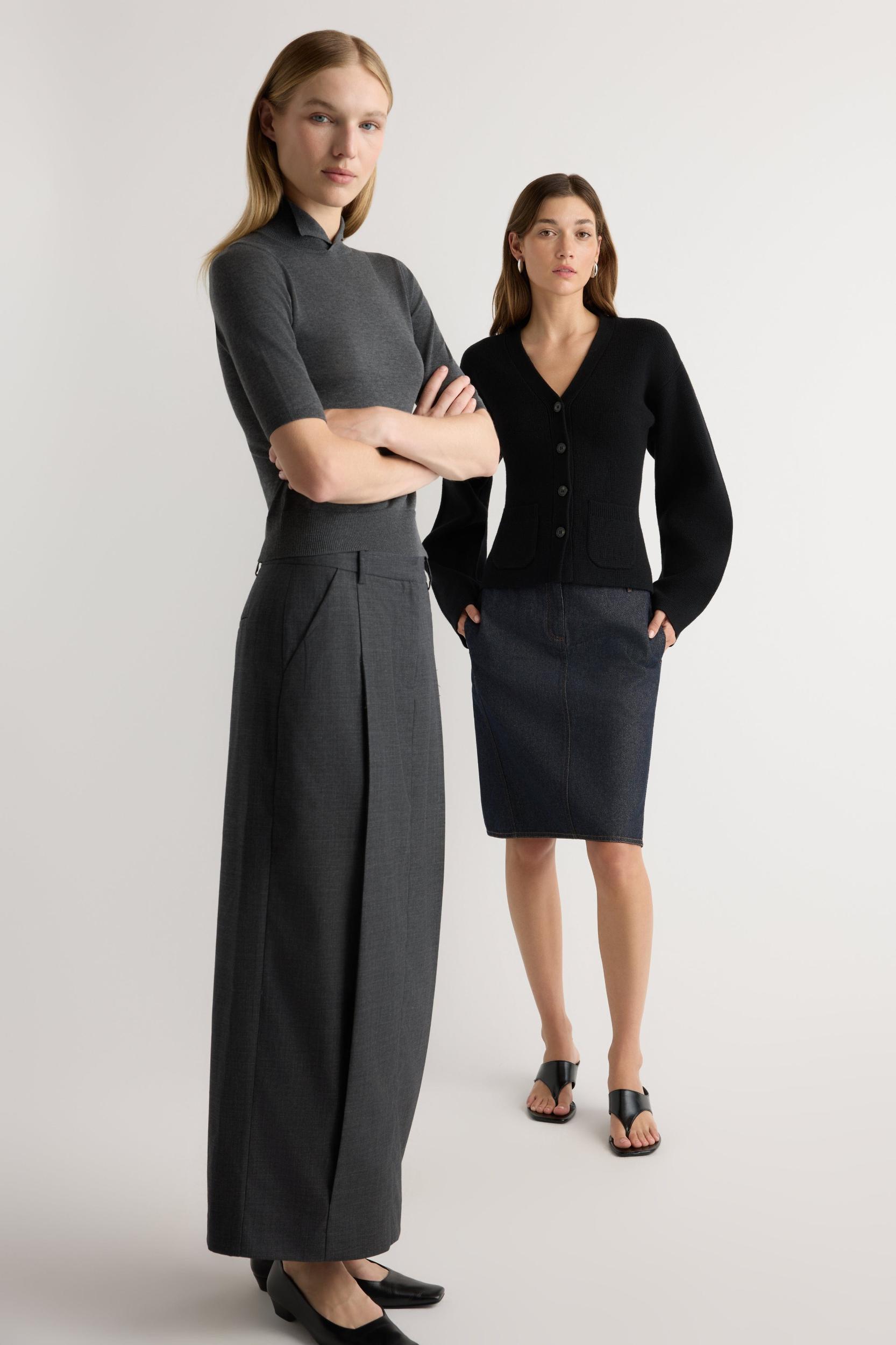 Gia Cotton-Silk Turtleneck Knit Top Product Image