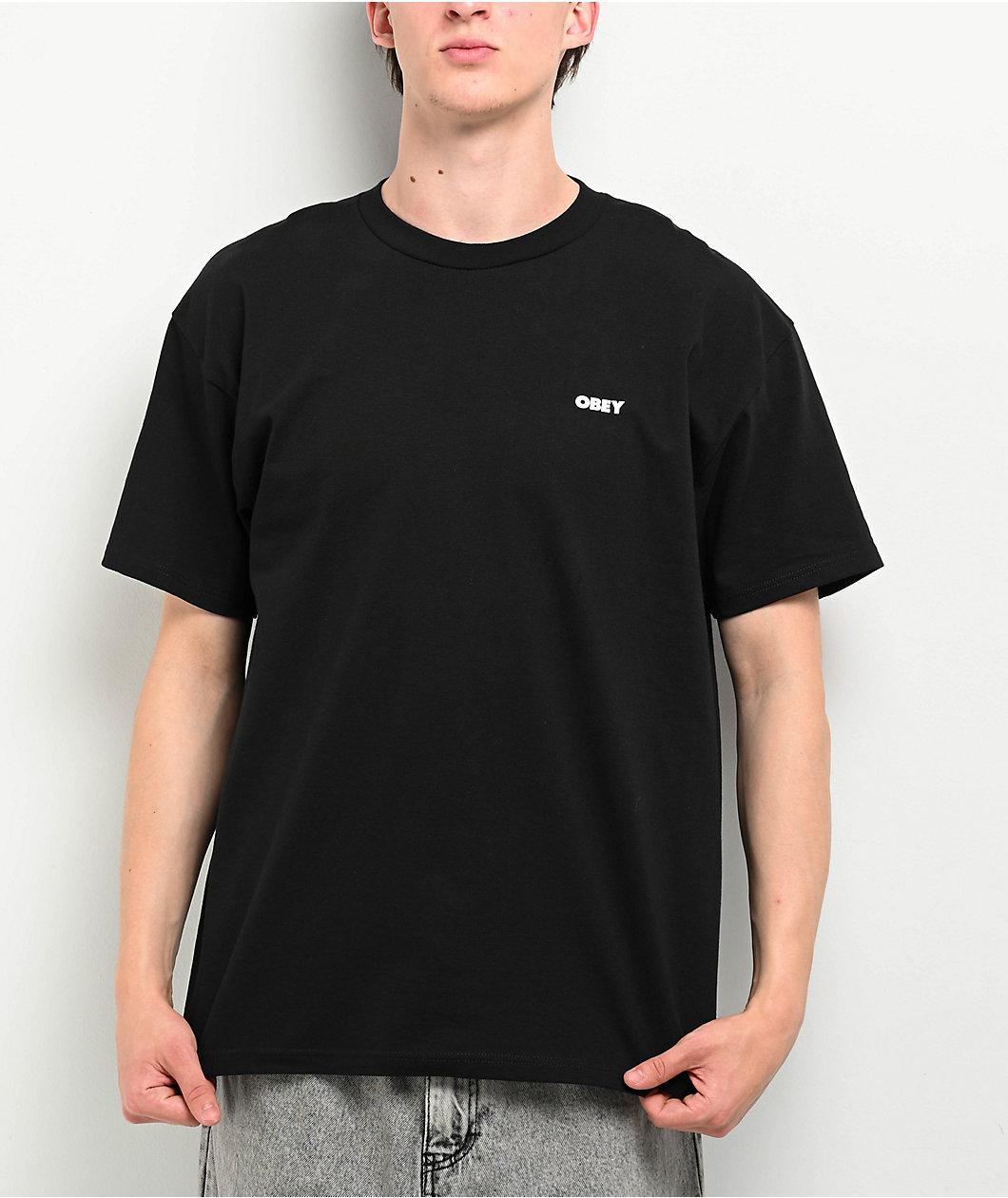 Obey Make Art Not War Black T-Shirt Product Image