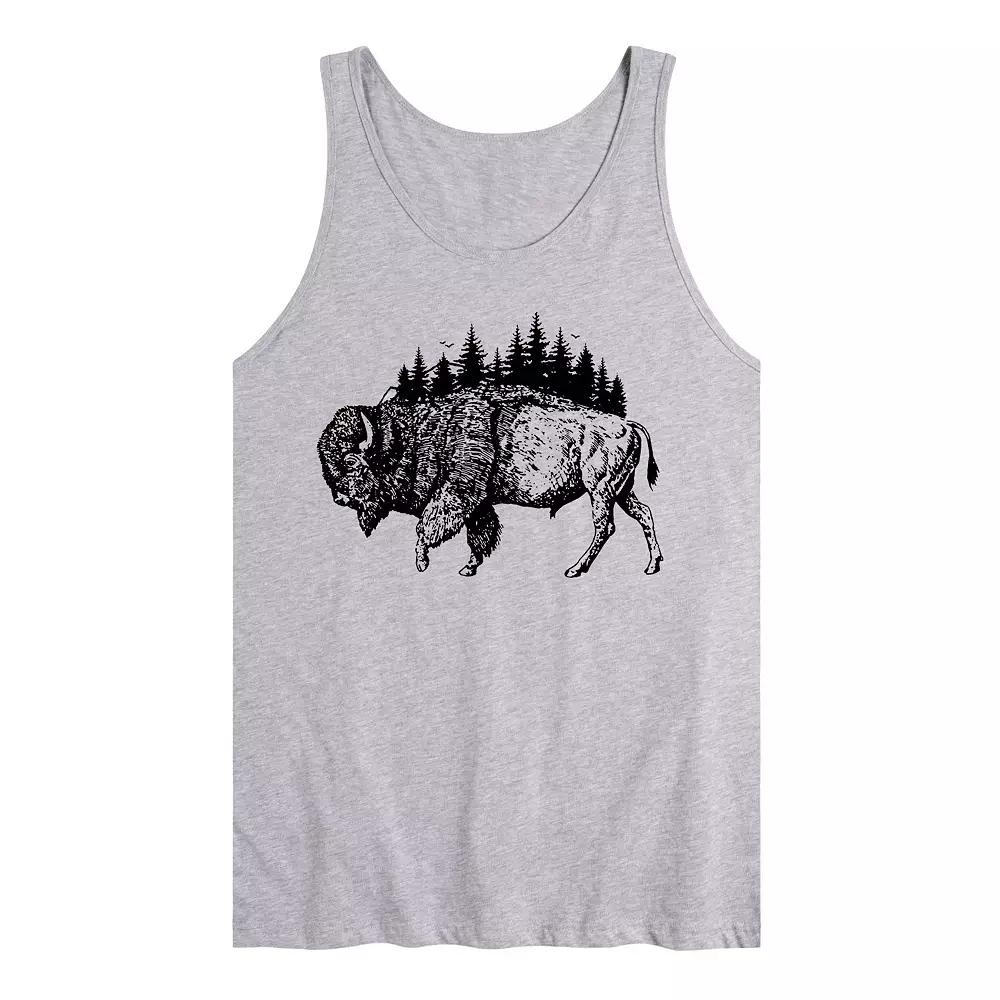 Men's Bison Mountain Tank Top,  Product Image