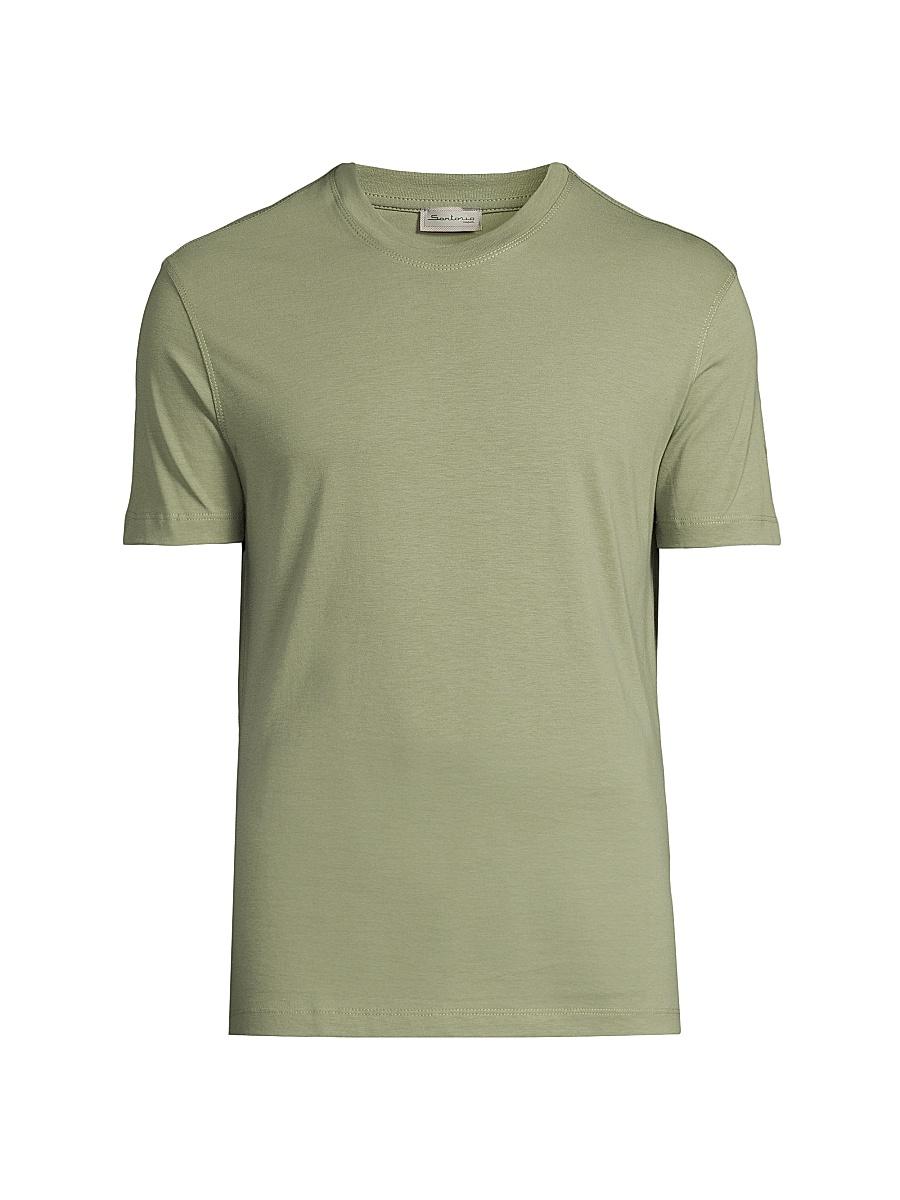 Mens Cotton Crewneck T-Shirt Product Image