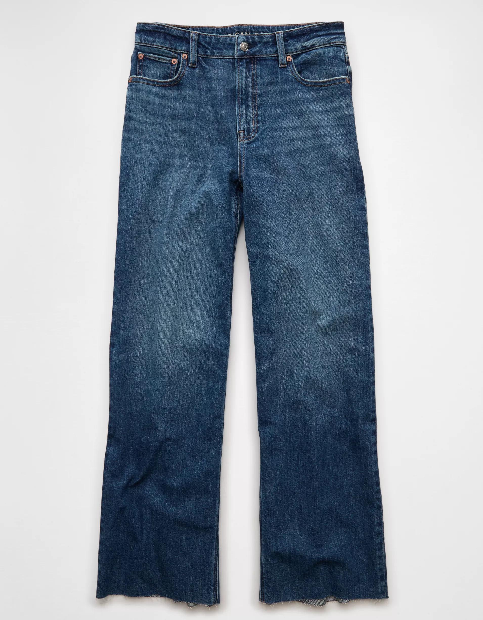 AE Dreamy Drapey Stretch Super High-Waisted Baggy Wide-Leg Jean Product Image