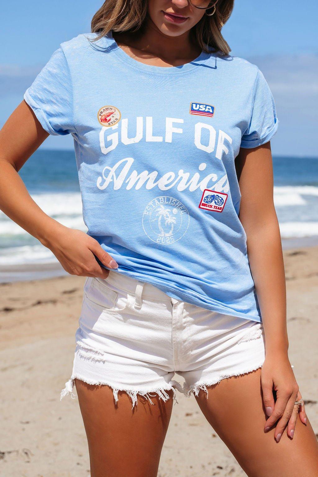 Blue Gulf of America Graphic Tee - FINAL SALE Product Image