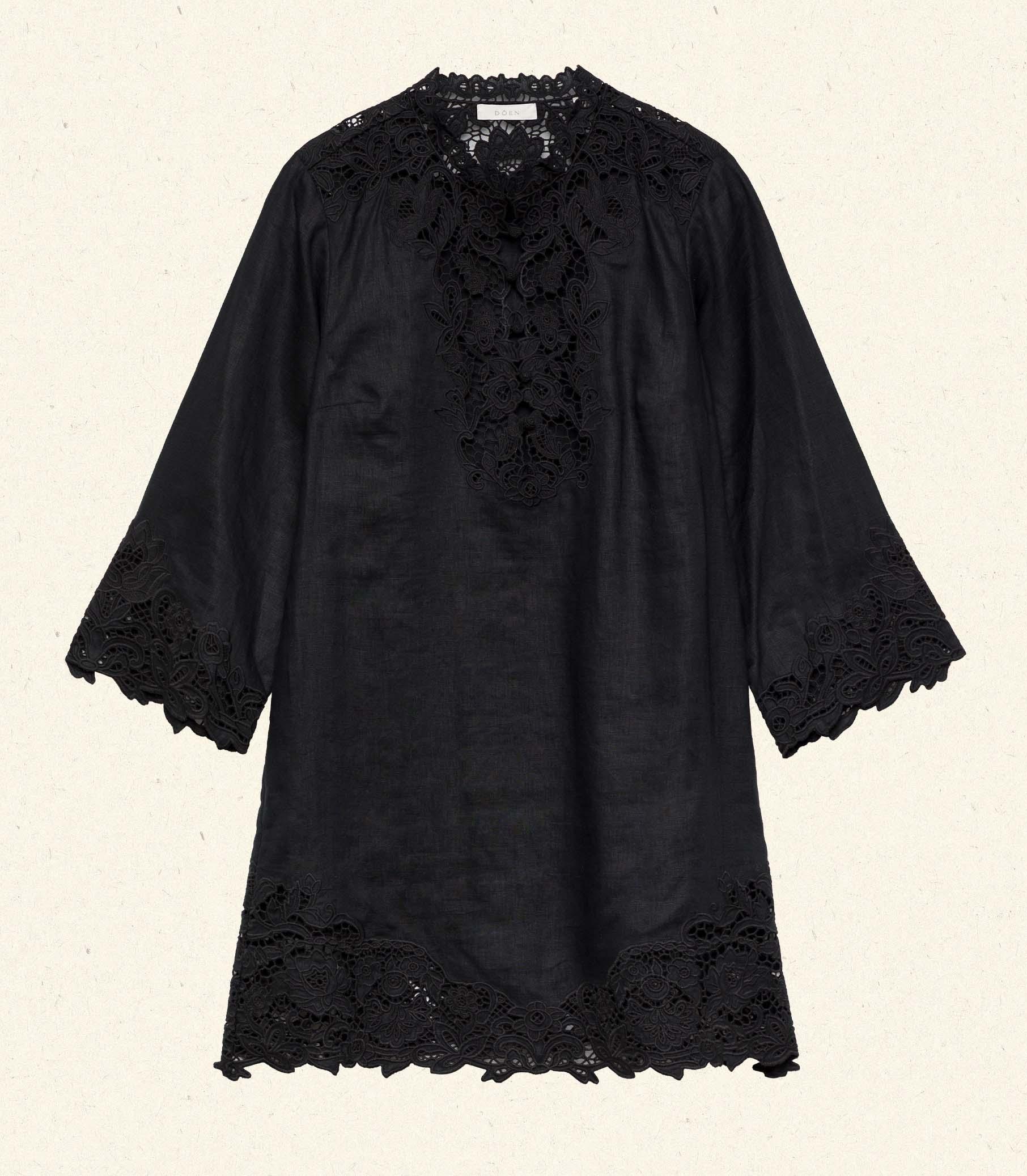 ROSELIE TUNIC -- BLACK Product Image