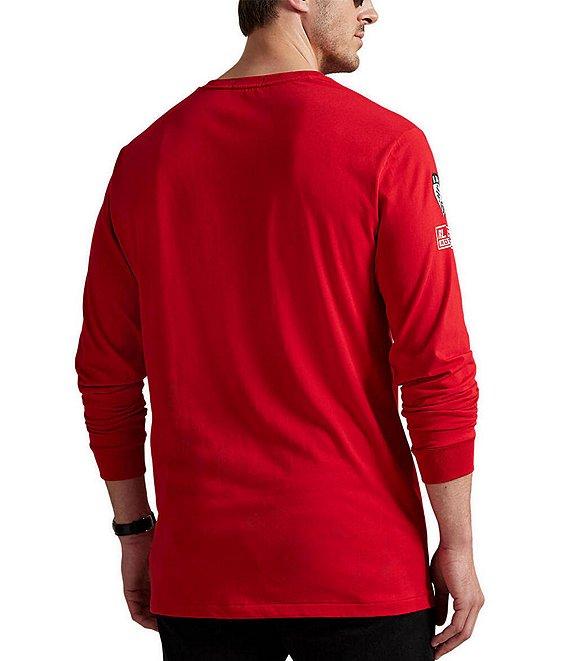 Polo Ralph Lauren Big & Tall Jersey Motorsport Graphic Long Sleeve T-Shirt Product Image