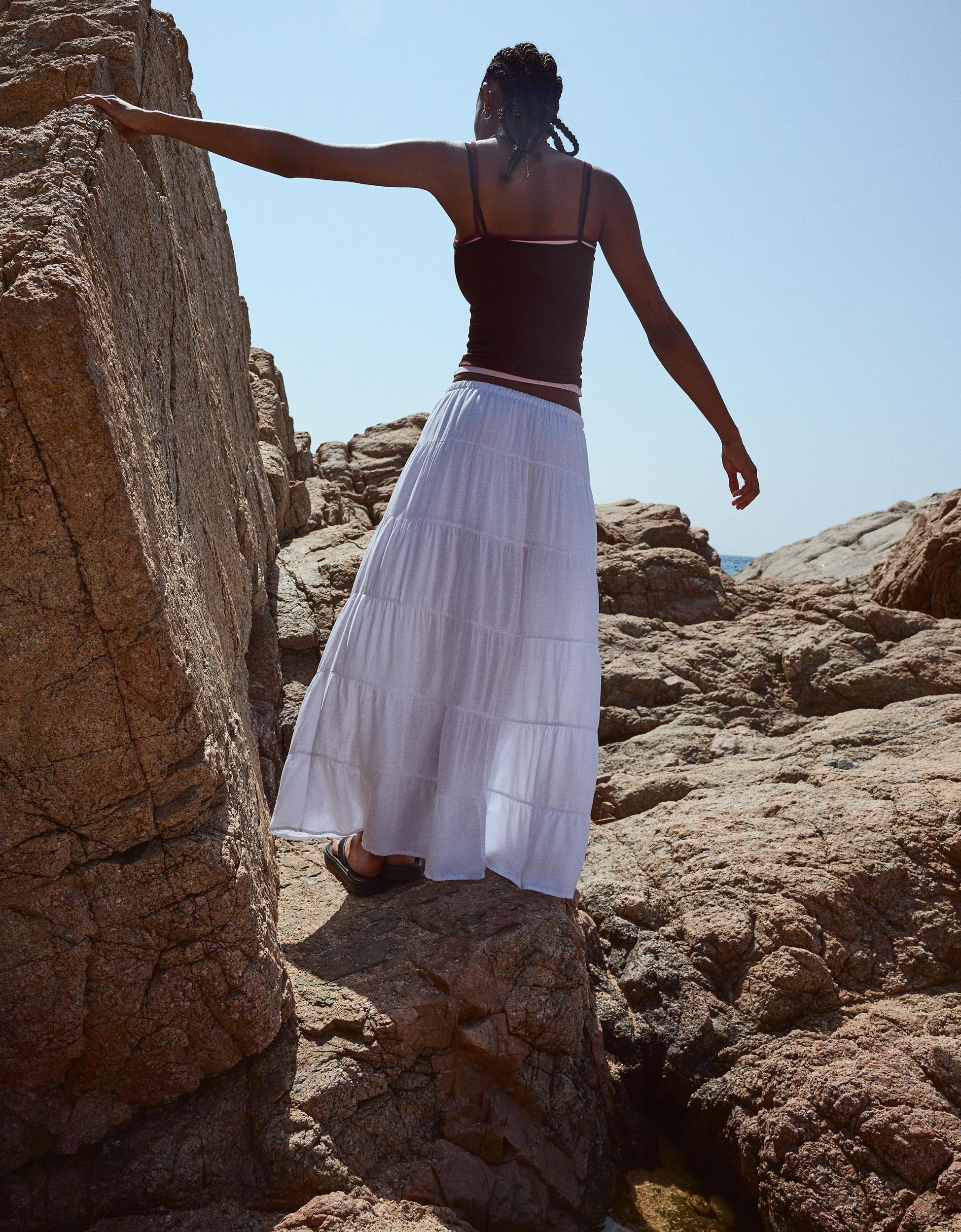 Rustic midi skirt Product Image