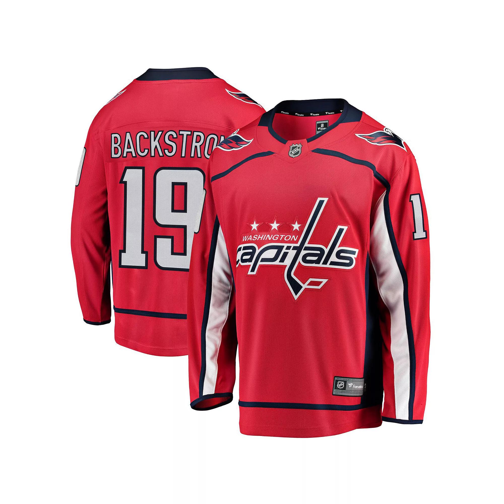 Men's Fanatics Branded Nicklas Backstrom Red Washington Capitals Breakaway Player Jersey,  Product Image
