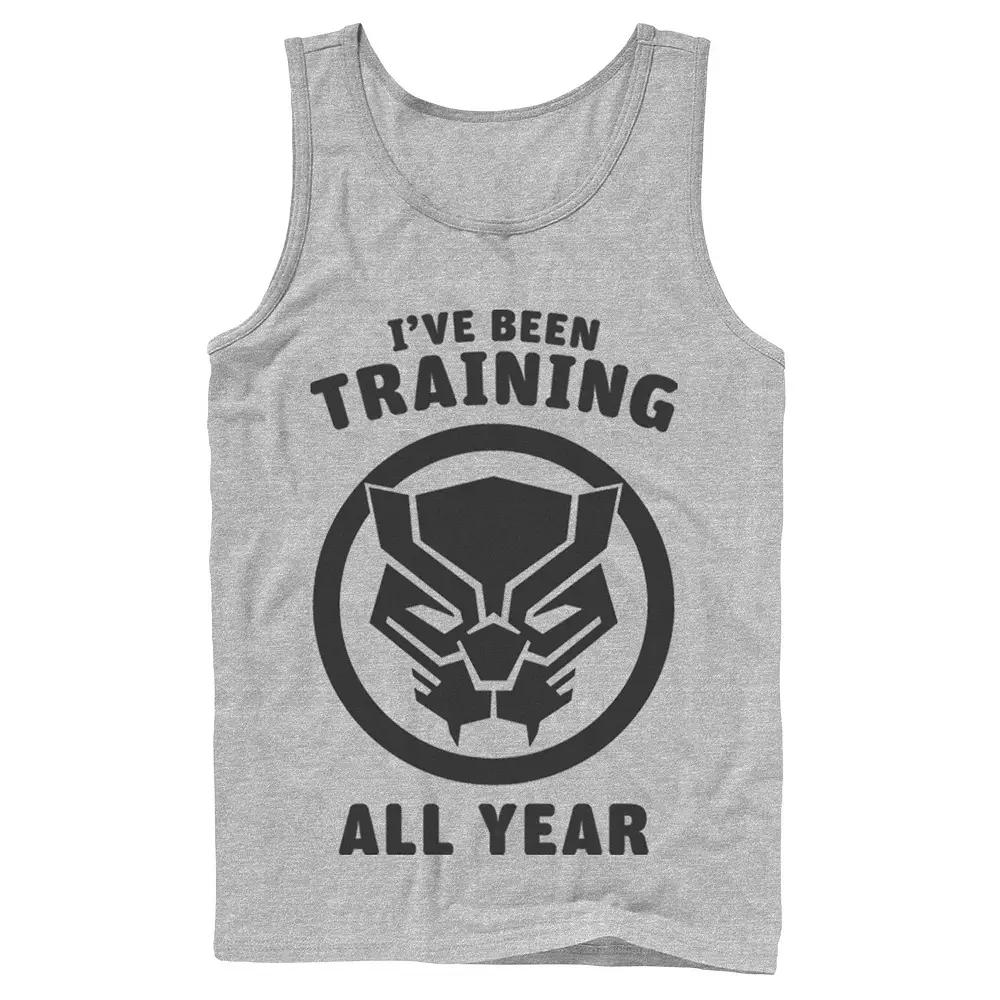 Men's Marvel Avengers Black Panther Training All Year Logo Tank Top, Boy's,  Product Image