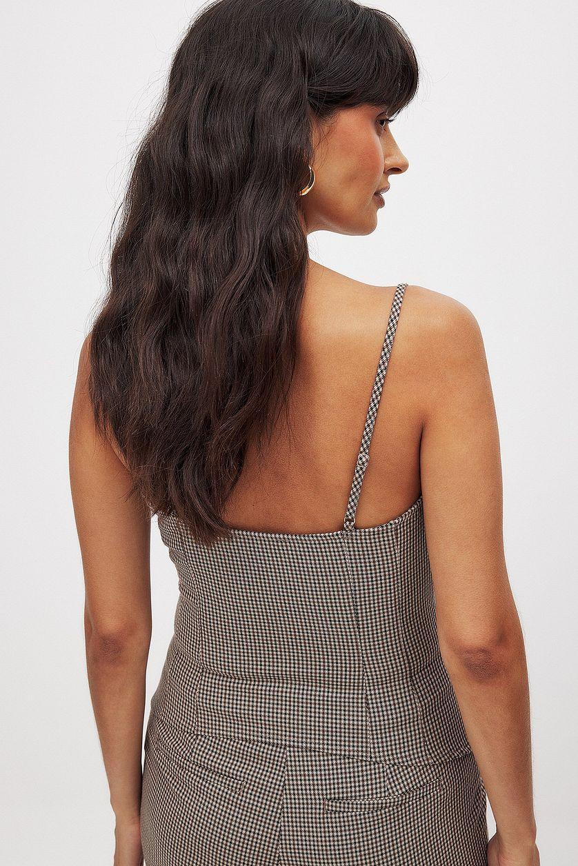 Curved Hem Strap Corset Product Image