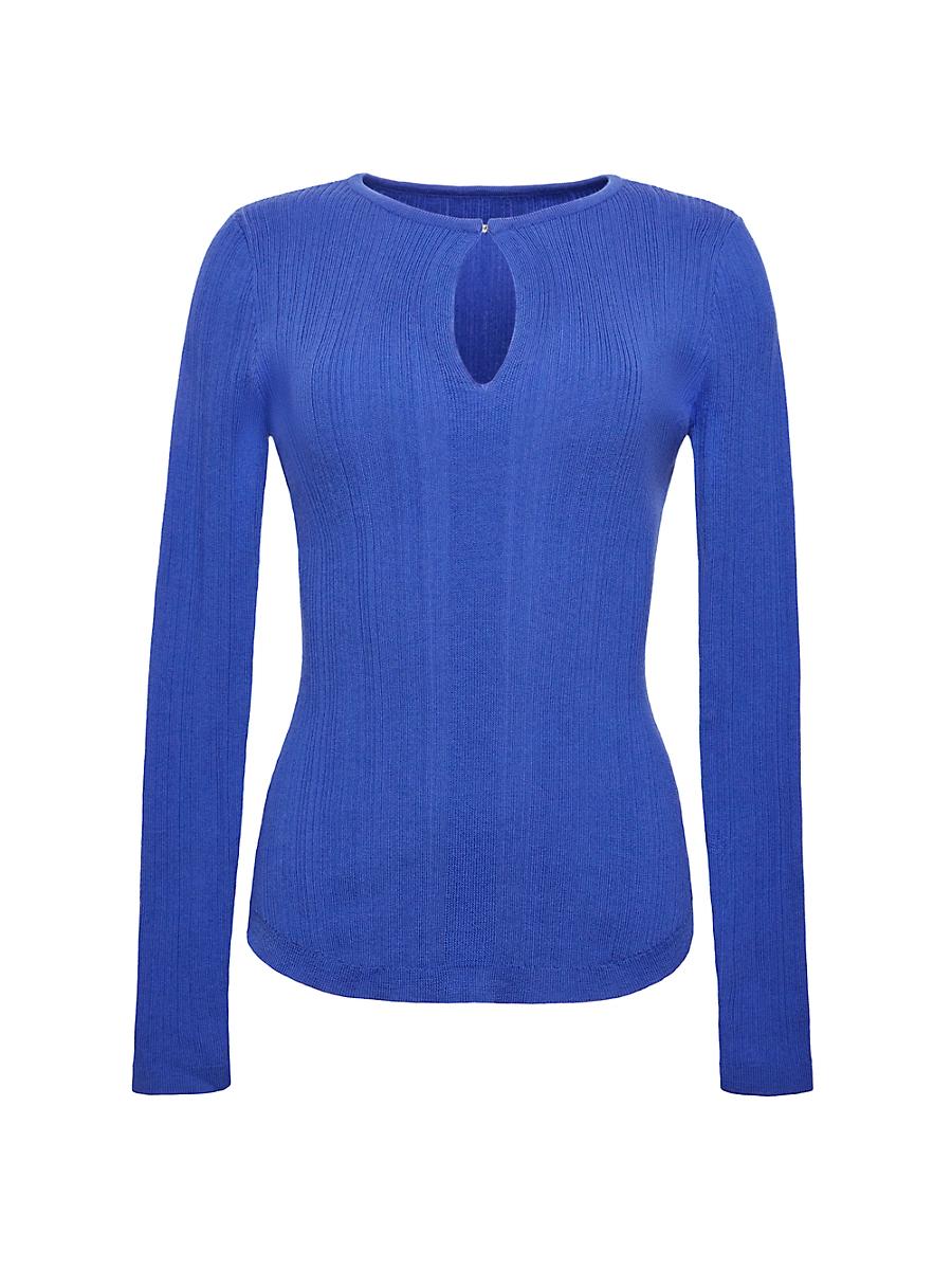 Womens Ribbed Wool Long-Sleeve Top Product Image