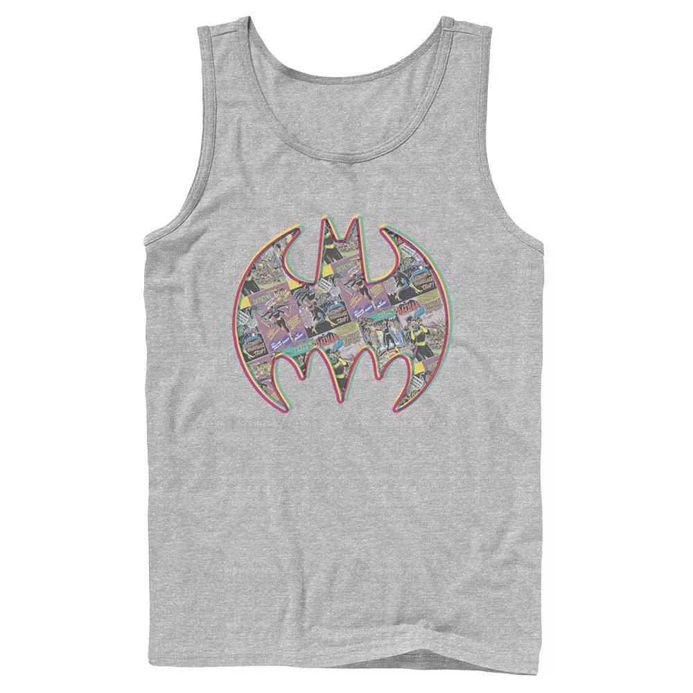 Men's DC Comics Batman Neon Comic Cover Logo Tank Top,  Product Image