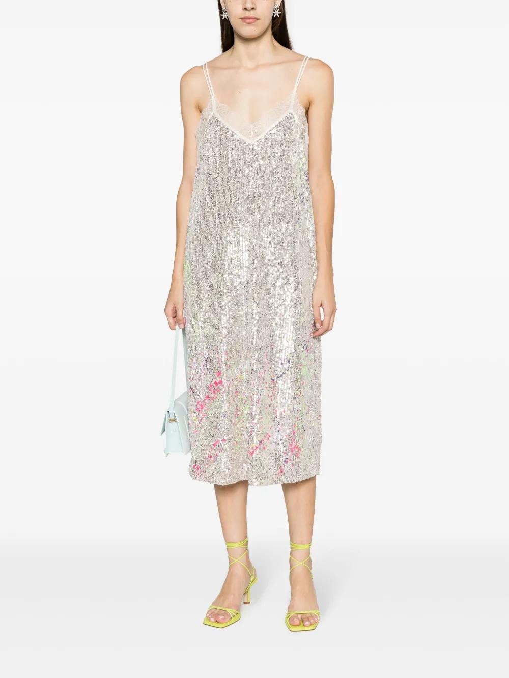 Myfo sequined midi dress Product Image