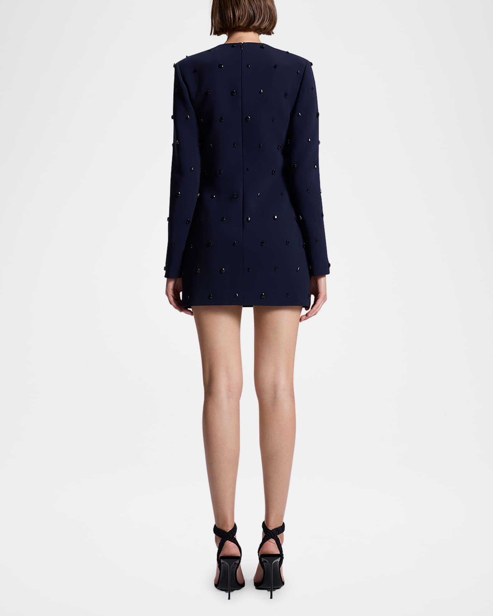 Kenna Embellished Long-Sleeve Mini Dress Product Image