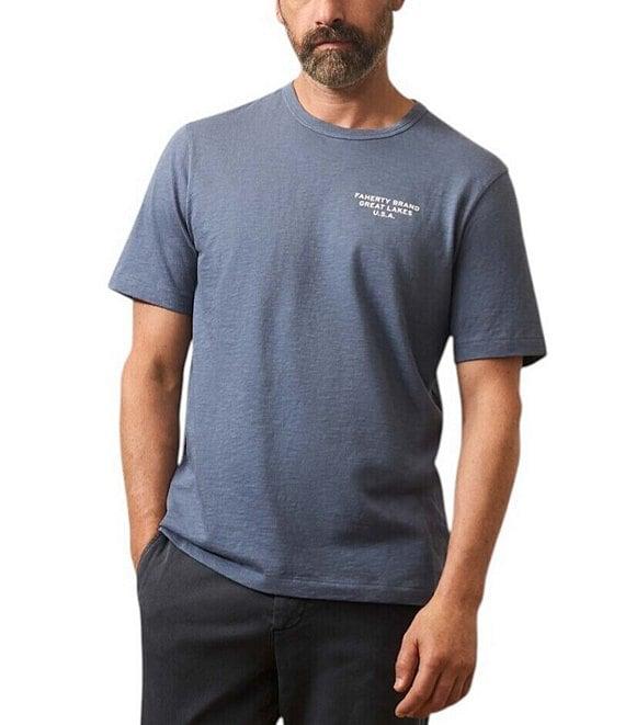 Faherty Sunwashed Organic Cotton Graphic Short Sleeve T-Shirt Product Image