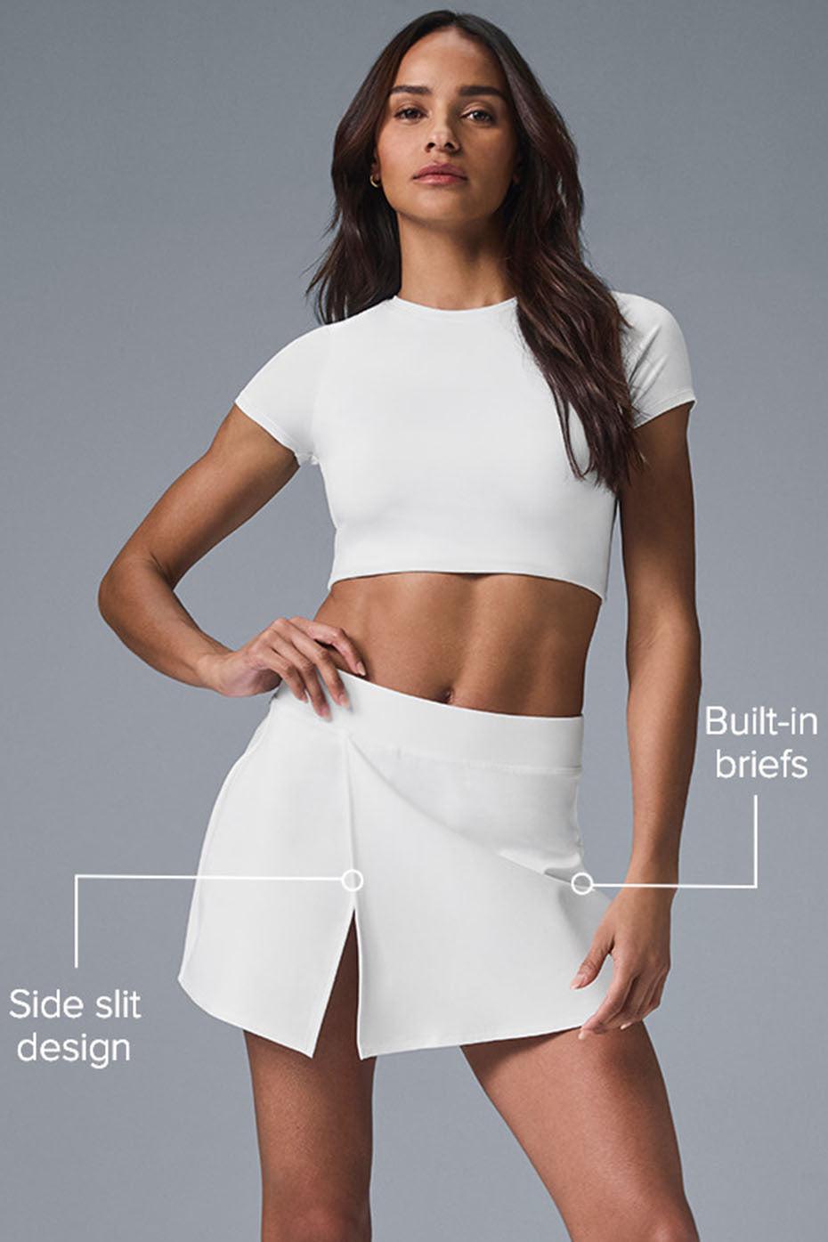 Alosoft Backspin Skirt - White Female Product Image