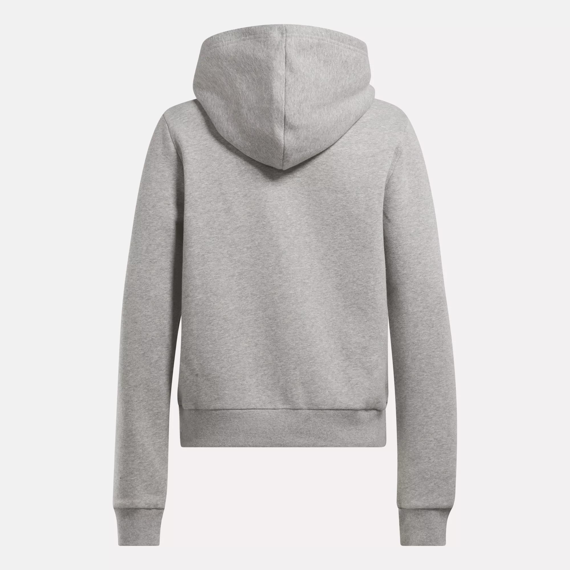 Women's Reebok Identity Small Logo Fleece Full-Zip Hoodie Female Product Image