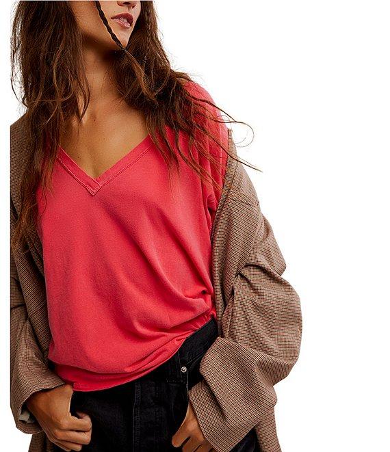 Free People Nina V-Neck Short Sleeve Tee Product Image